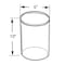 Azar Displays 6"W x 10"H Acrylic Cylinder 556610 - alternate 3